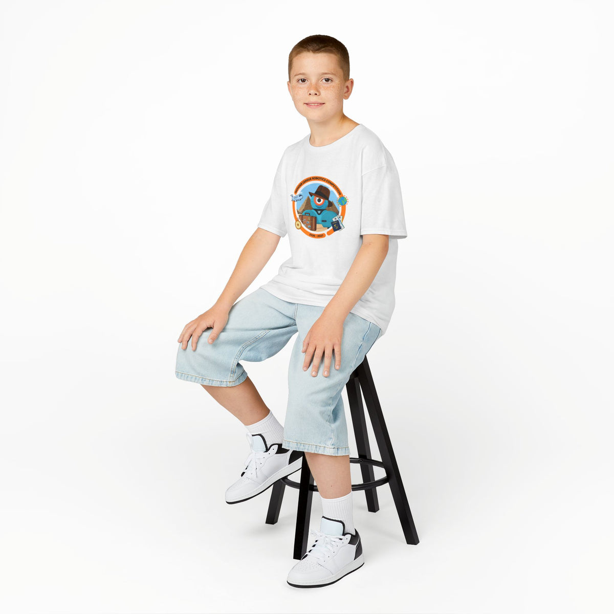 Kids - Wonder League Robotics Competition - Competitor Tee - White