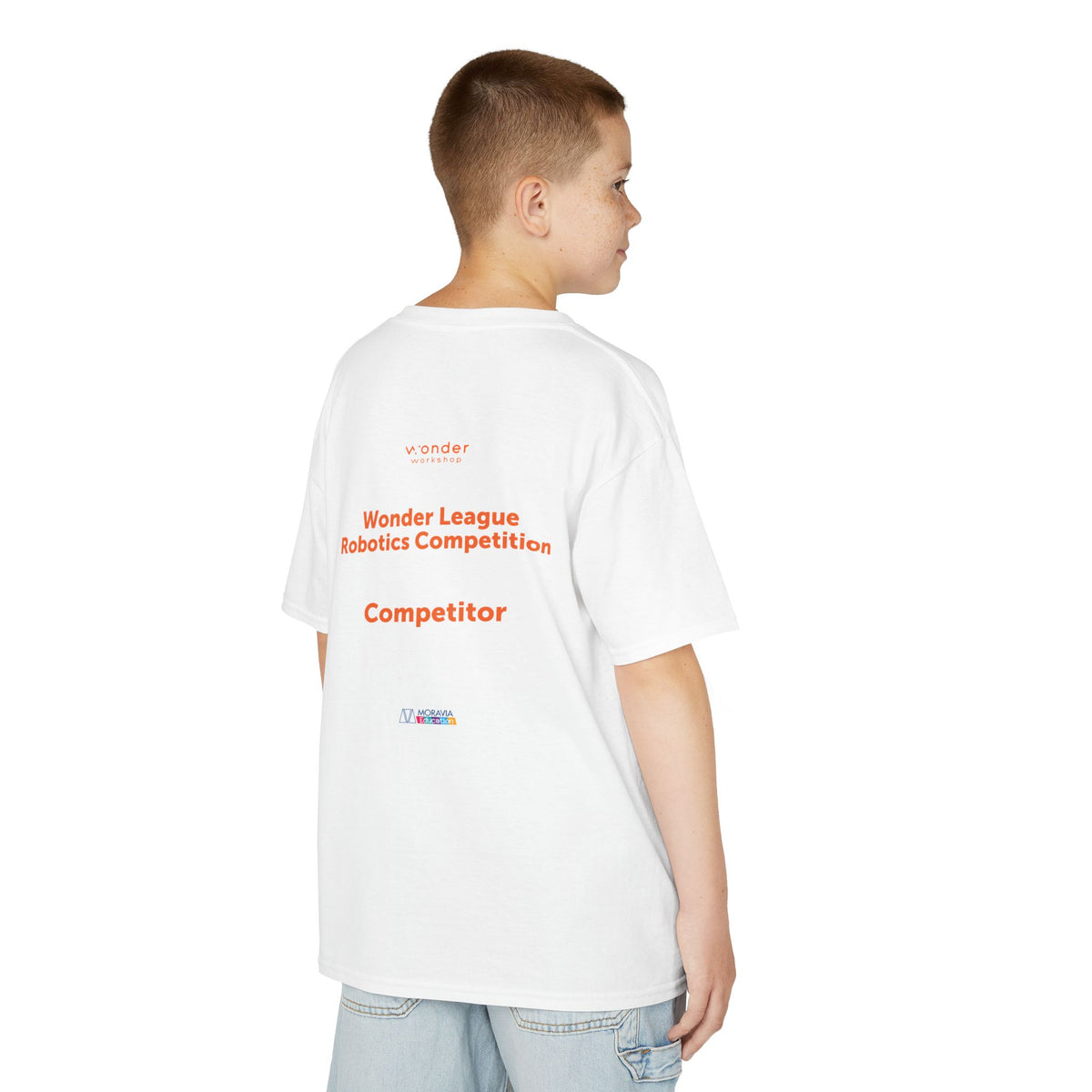 Kids - Wonder League Robotics Competition - Competitor Tee - White