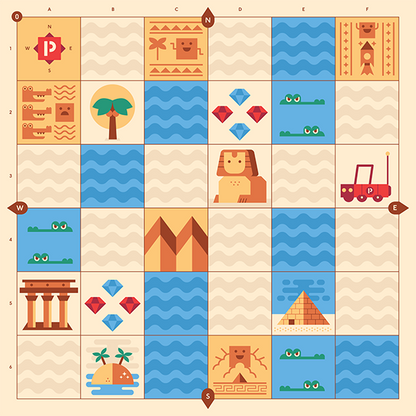 Cubetto Ancient Egypt Adventure Map